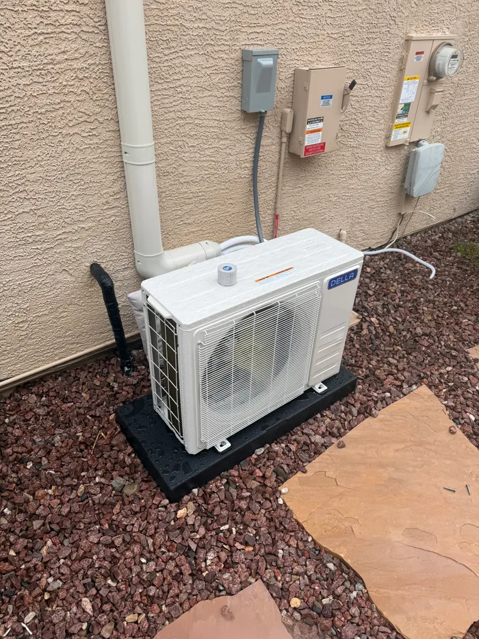 A ductless mini-split AC system recently installed by MiJen Services